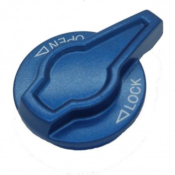 Ручка выключателя амортизации вилки SUNTOUR SF-XCR LO на "ногу", синяя