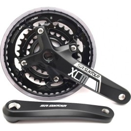 Шатуны SUNTOUR CW15-XCM-T420 PB SQ 40Т(Aл)х30T(Ст)х22T(Ст) на 10 скор, длина 175мм, под кварат, черные Шатуны SUNTOUR CW15-XCM-T420 PB SQ 40Т(Aл)х30T(Ст)х22T(Ст) на 10 скор, длина 175мм, под кварат, черные