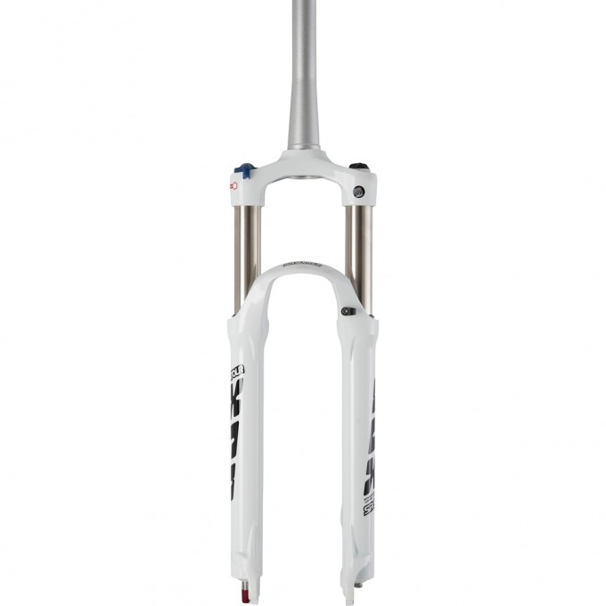 Вилка SUNTOUR SF14-XCR32-COIL LO DS 27.5" WHITE, шток 1-1/8", ход 100мм 7770